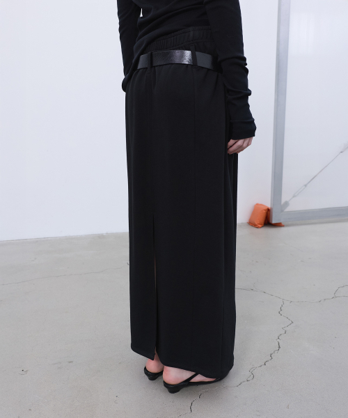 LCDC TM(エルシーディーシーティーエム)の「DOUBLE-LAYERED DETAIL SKIRT (BLACK)(スカート・レディース・その他・OS)」の7枚目の写真