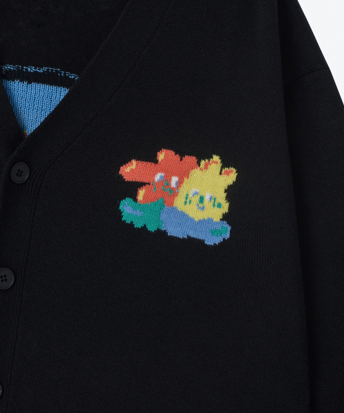 MUSINSA STANDARD KIDS（ムシンサスタンダードキッズ）の「ブルーミングカーディガン[ブラック]（カーディガン/ボレロ・レディース・その他・110/120/130/140/150）」の7枚目の写真