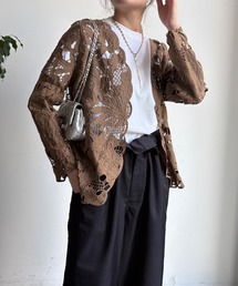 DouDou | コットンレースカーディガン(シャツ/ブラウス)