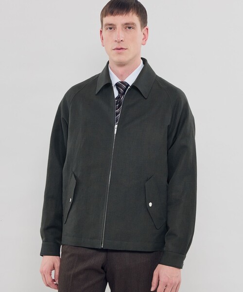 【DORMEUIL/ドーメル】ウールリネンハリントンジャケット