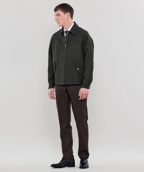 MACKINTOSH LONDON(マッキントッシュ ロンドン)の「【DORMEUIL/ドーメル】ウールリネンハリントンジャケット(ブルゾン・メンズ・チャコールグレー・38/40)」の2枚目の写真