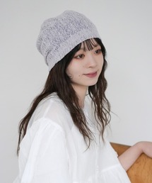 Ruben（ルーベン）の「接触冷感 レースビーニー / 薄手 サマーニット 医療用帽子（ニットキャップ/ビーニー）」