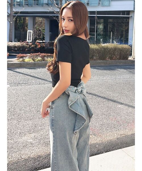 バックリボンデニムパンツ（デニムパンツ）｜RESEXXY（リゼクシー）の