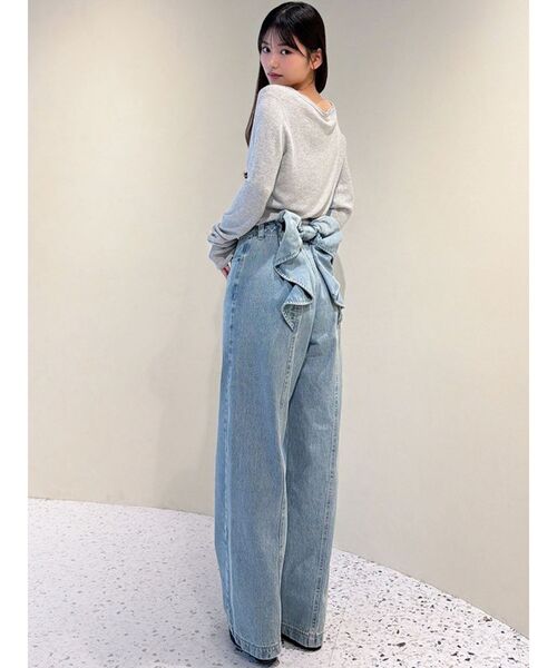 RESEXXY（リゼクシー）の「バックリボンデニムパンツ（デニムパンツ・レディース・インディゴブルー/ピンク/ライトブルー・MEDIUM/SMALL）」の22枚目の写真