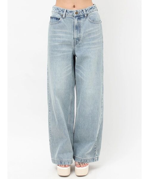 RESEXXY（リゼクシー）の「バックリボンデニムパンツ（デニムパンツ・レディース・インディゴブルー/ピンク/ライトブルー・MEDIUM/SMALL）」の17枚目の写真