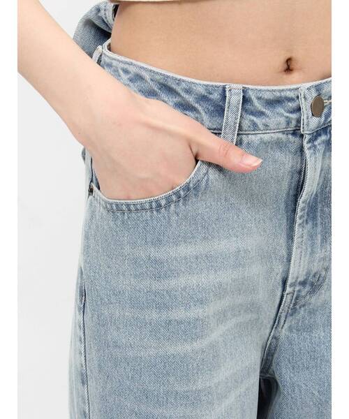 RESEXXY（リゼクシー）の「バックリボンデニムパンツ（デニムパンツ・レディース・インディゴブルー/ピンク/ライトブルー・MEDIUM/SMALL）」の13枚目の写真