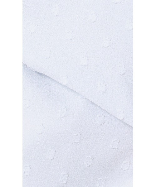 AOYAMA（アオヤマ）の「表面感のあるカットジャガード生地 バンドカラーカットジャガードブラウス（シャツ/ブラウス・レディース・サックスブルー/クリーム・L/M/S）」の20枚目の写真