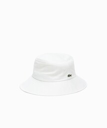 LACOSTE（ラコステ）の「ブランドネームロゴ刺繍エッセンシャルバケットハット（ハット）」