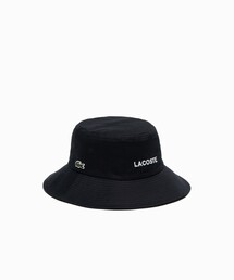 LACOSTE | ブランドネームロゴ刺繍エッセンシャルバケットハット(ハット)
