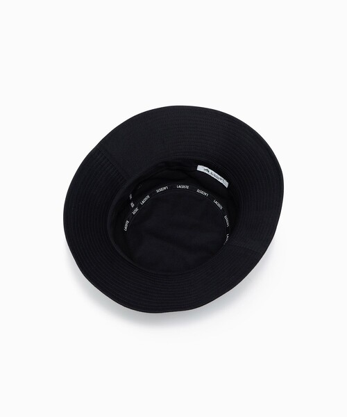 LACOSTE（ラコステ）の「ブランドネームロゴ刺繍エッセンシャルバケットハット（ハット・メンズ・ネイビー/ホワイト/ブラック・58cm）」の7枚目の写真