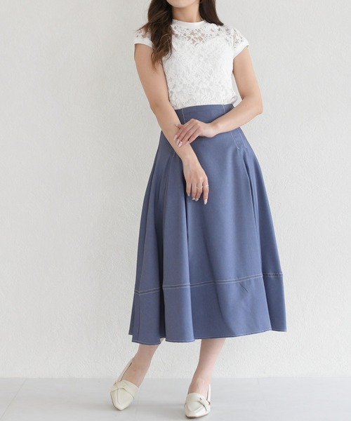 MISCH MASCH(ミッシュマッシュ)の「2026春夏新作 総レースフレンチスリーブトップス(Tシャツ/カットソー・レディース・ホワイト・フリ-)」の13枚目の写真