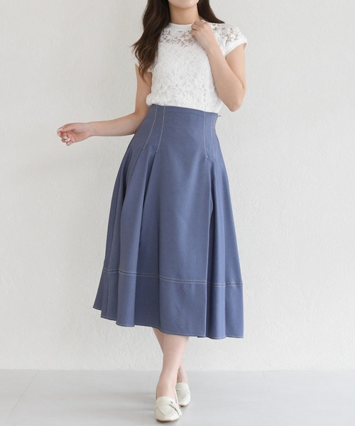 MISCH MASCH(ミッシュマッシュ)の「2026春夏新作 総レースフレンチスリーブトップス(Tシャツ/カットソー・レディース・ホワイト・フリ-)」の14枚目の写真
