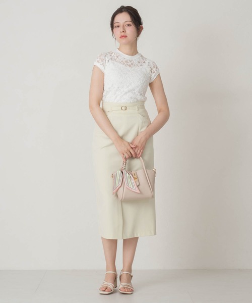 MISCH MASCH(ミッシュマッシュ)の「2026春夏新作 総レースフレンチスリーブトップス(Tシャツ/カットソー・レディース・ホワイト・フリ-)」の19枚目の写真