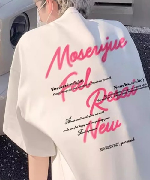 link lot(リンクロット)の「フロントワンポイントロゴ バックロゴT(Tシャツ/カットソー・メンズ・ホワイト/ブラック・M)」の14枚目の写真