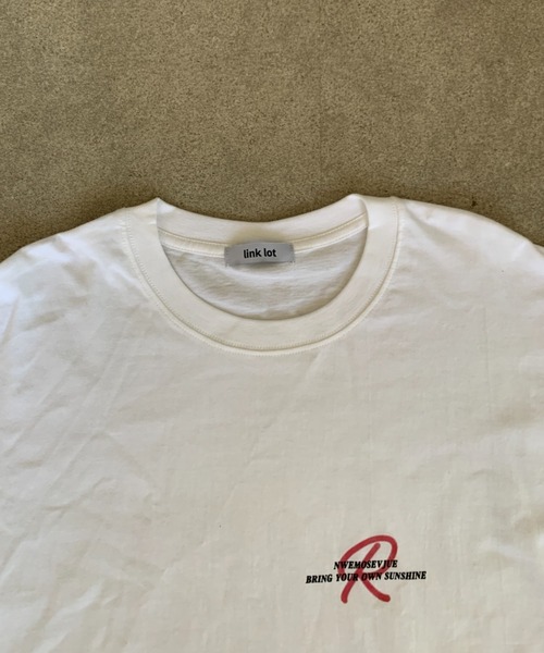 link lot(リンクロット)の「フロントワンポイントロゴ バックロゴT(Tシャツ/カットソー・メンズ・ホワイト/ブラック・M)」の5枚目の写真