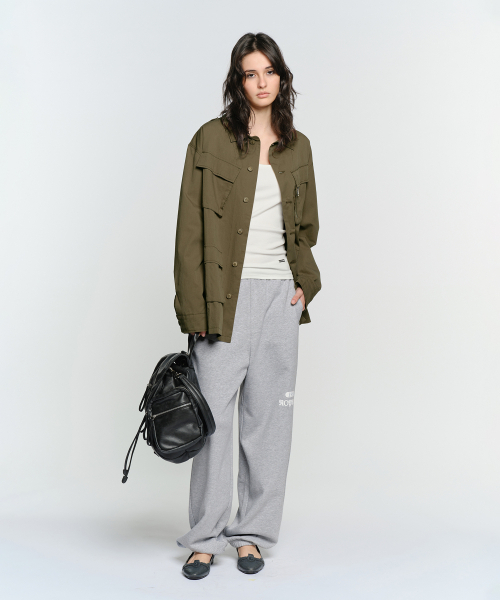 LOOSE FIT SAFARI JACKET KHAKI