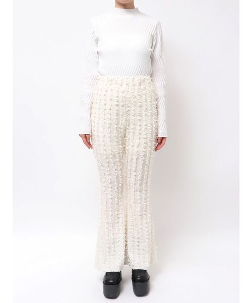 MURUA（ムルーア）の「フリンジフレアパンツ（その他パンツ・レディース・ホワイト/ブラック・FREE）」の21枚目の写真