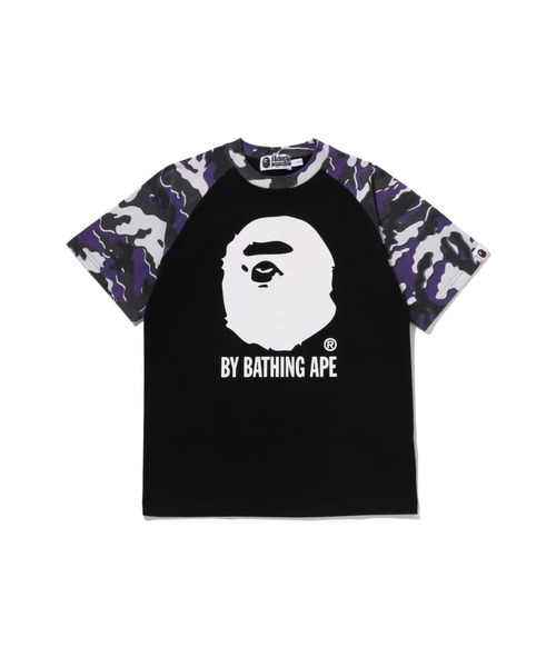 A BATHING APE（アベイシングエイプ）の「GLITCH WOODLAND CAMO BY BATHING APE TEE（Tシャツ/カットソー・キッズ・ブラック/ホワイト・150/160）」の2枚目の写真