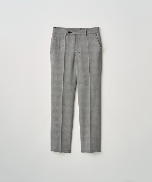 Juha(ユハ)の「EASED NARROW SLACKS(スラックス・メンズ・チェック/ストライプ/ブラック・4/3/2)」の12枚目の写真