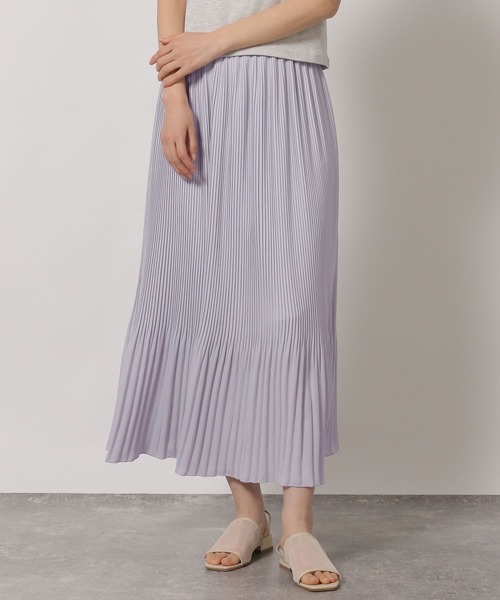 LAKOLE(ラコレ)の「プリーツフレアスカート / 659843(スカート・レディース・ブラック/グレイッシュベージュ/ラベンダー・LARGE/MEDIUM)」の3枚目の写真