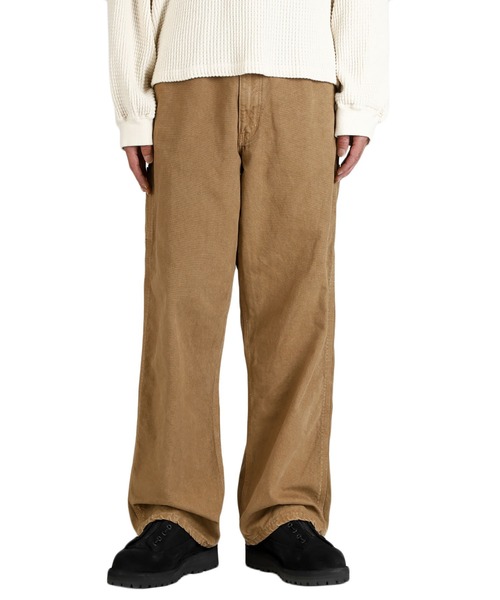 orSlow（オアスロウ）の「Orslow / オアスロウ：DAD’S FIT OXFORD PAINTER PANTS：01-5328-53S[STD]（デニムパンツ・メンズ・ブラウン・1(S)/2(M)）」の7枚目の写真