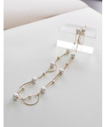 MEISM（ミズム）の「[MEISM by Re:EDIT]フェイクパール×チェーン2連ネックレス（ネックレス）」