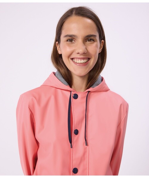 PETIT BATEAU（プチバトー）の「ヨットパーカ（マウンテンパーカー・レディース・ライトグリーン/オレンジ/ライトピンク/ベージュ・X-SMALL/SMALL/MEDIUM/LARGE）」の17枚目の写真