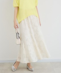メッシュレースフレアスカート