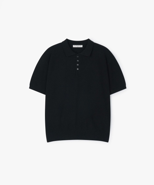 FLAWSROOM(フローズルーム)の「Pure Cotton Collar Knit BLACK(ニット/セーター・メンズ・その他・SMALL/MEDIUM/LARGE)」の2枚目の写真