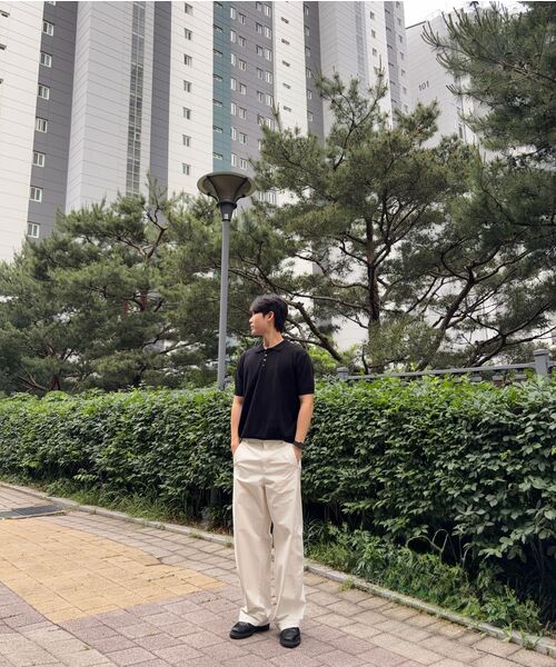 FLAWSROOM(フローズルーム)の「Pure Cotton Collar Knit BLACK(ニット/セーター・メンズ・その他・SMALL/MEDIUM/LARGE)」の4枚目の写真