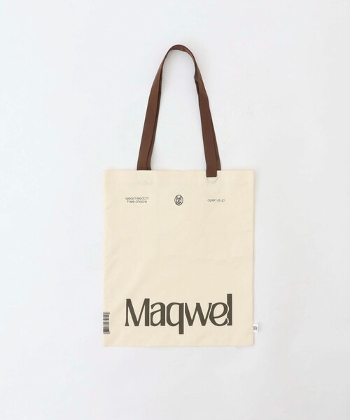 MAQWEL(マクウェル)の「【MAQWEL/マクウェル】TOTE BAG(バックパック/リュック・レディース・キナリ/カーキブラウン・FREE)」の1枚目の写真