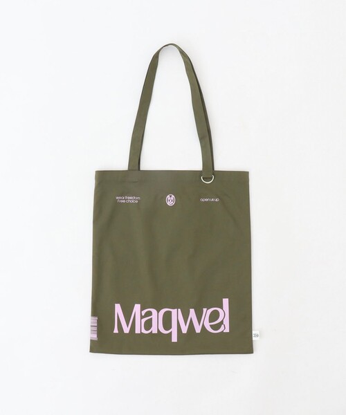 MAQWEL(マクウェル)の「【MAQWEL/マクウェル】TOTE BAG(バックパック/リュック・レディース・キナリ/カーキブラウン・FREE)」の2枚目の写真