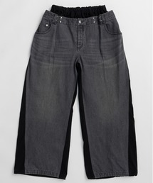 2WAY Back French Terry Denim Pants/2WAYバックスウェットデニムパンツ
