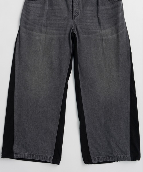 MAISON SPECIAL(メゾンスペシャル)の「2WAY Back French Terry Denim Pants/2WAYバックスウェットデニムパンツ(スウェットパンツ・レディース・ブルー/ブラック・36/38)」の18枚目の写真