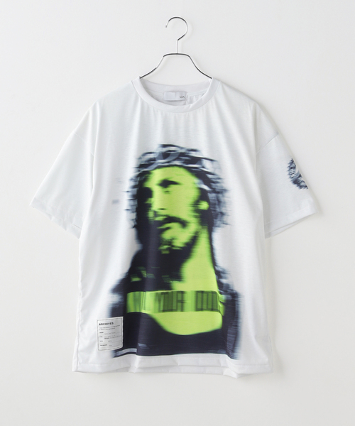TOLQ(トルク)の「TOLQ / トルク Trompe l'oeil Blurry T-shirts(Tシャツ/カットソー・メンズ・ホワイト・3/2)」の4枚目の写真