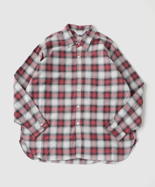 JOURNAL STANDARD（ジャーナルスタンダード）の「BROOXON / ブロックソン EX 1ポケット バレンタイン シャツ（シャツ/ブラウス・メンズ・レッド/ホワイト/ライトブルー・X-LARGE/LARGE/MEDIUM）」の3枚目の写真