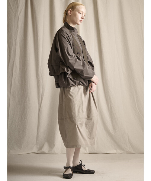 HAVERSACK コットン コクーンスカート WOMEN HAVERSACK | コットンシルク コクーンスカート WOMEN（スカート