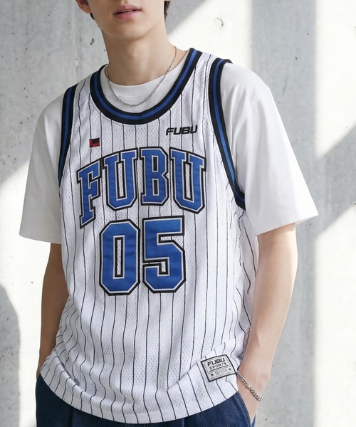 FUBU( フブ)の「【FUBU/フブ】BASKETBALL TANK TOP/バスケットボールタンクトップ(タンクトップ・メンズ・ブラック/ホワイト/ミント・XL)」の5枚目の写真