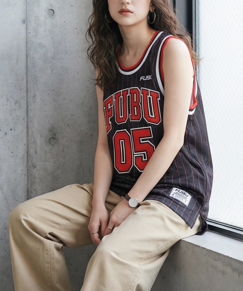 FUBU( フブ)の「【FUBU/フブ】BASKETBALL TANK TOP/バスケットボールタンクトップ(タンクトップ・メンズ・ブラック/ホワイト/ミント・XL)」の10枚目の写真