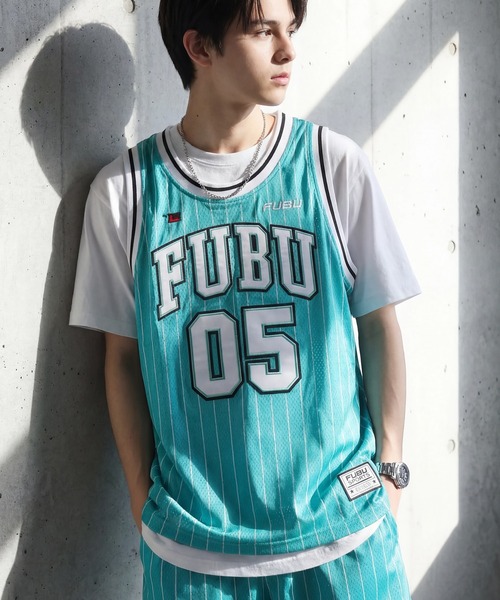 FUBU( フブ)の「【FUBU/フブ】BASKETBALL TANK TOP/バスケットボールタンクトップ(タンクトップ・メンズ・ブラック/ホワイト/ミント・XL)」の12枚目の写真