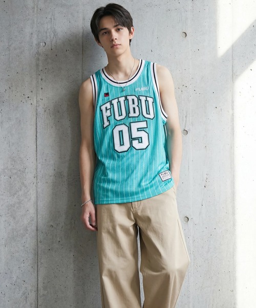 FUBU( フブ)の「【FUBU/フブ】BASKETBALL TANK TOP/バスケットボールタンクトップ(タンクトップ・メンズ・ブラック/ホワイト/ミント・XL)」の14枚目の写真