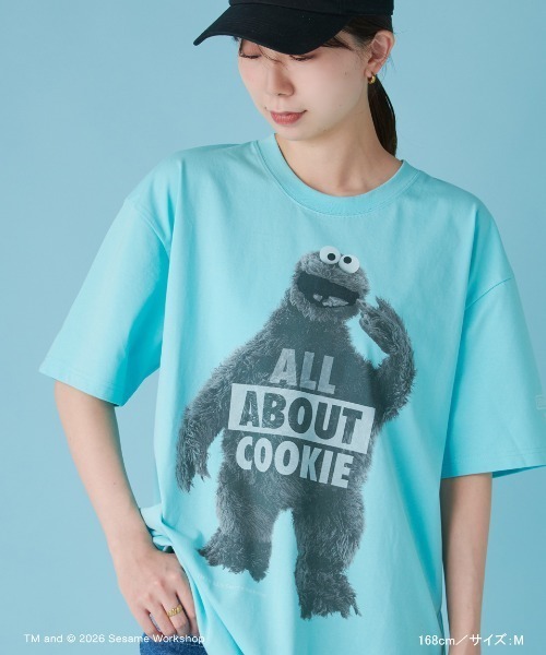 SESAME STREET(セサミストリート)の「【UNISEX】プリントTシャツ(ALL ABOUT)(Tシャツ/カットソー・レディース・チャコールグレー/アイボリー/ミント・L/M)」の9枚目の写真