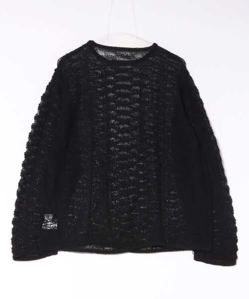 ciel ニット OPEN-KNIT CREW NECK SWEATER（ｽｶｼｱﾐｸﾙｰﾈｯｸｾｰﾀｰ）（ニット/セーター