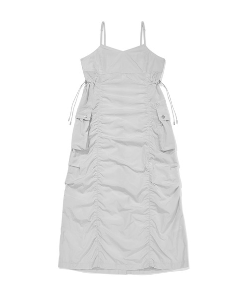 Wacky WiLLy(ワッキーウィリー)の「WOMEN'S NYLON BUSTIER DRESS(ワンピース・レディース・ライトグレー/ブラック・SMALL/MEDIUM)」の2枚目の写真