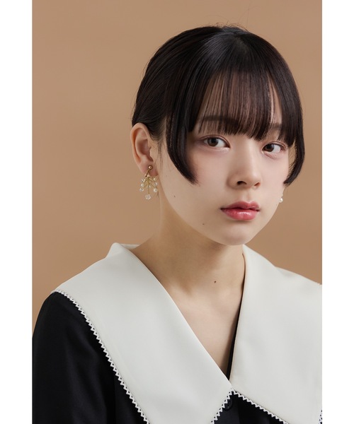 niana（ニアナ）の「パールビーズブランチイヤリング ゴールド シルバー 結婚式 二次会 同窓会 成人式 パーティー お呼ばれ オケージョン フォーマル（イヤリング・レディース・シルバー/ゴールド・FREE）」の9枚目の写真
