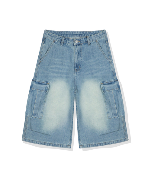 クラークカ cargo 7部 バミューダデニムショーツパンツ 5カラー [ANSD_8501]
