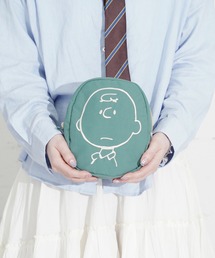 Vintage PEANUTS（ビンテージピーナッツ）の「"09"≪Vintage PEANUTS≫ナイロン ダイカット「チャーリー・ブラウン」刺繍 ポーチ(M.size)（ポーチ）」