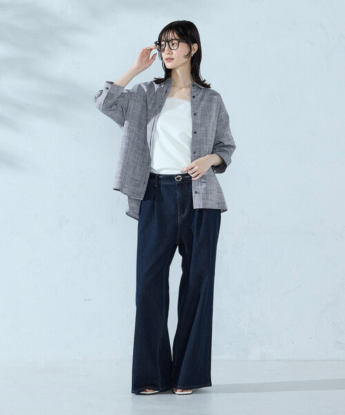 COMME CA ISM(コムサイズム)の「シャンブレーシャツ(シャツ/ブラウス・レディース・ピンク/ホワイト/ブルー/ミント/ネイビー・FREE)」の17枚目の写真