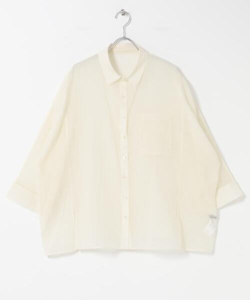 URBAN RESEARCH ROSSO WOMEN(アーバンリサーチ ロッソ)の「シアーコットンドルマンシャツ(シャツ/ブラウス・レディース・オフホワイト/ピンク系その他/ブルー系その他・FREE)」の13枚目の写真