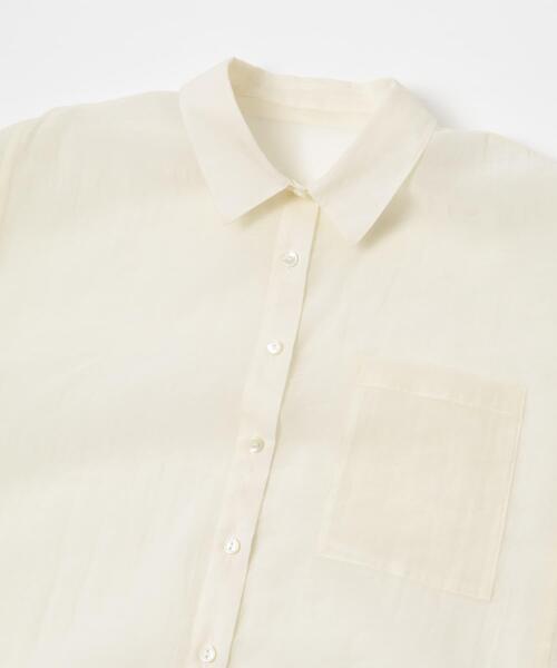 URBAN RESEARCH ROSSO WOMEN(アーバンリサーチ ロッソ)の「シアーコットンドルマンシャツ(シャツ/ブラウス・レディース・オフホワイト/ピンク系その他/ブルー系その他・FREE)」の14枚目の写真